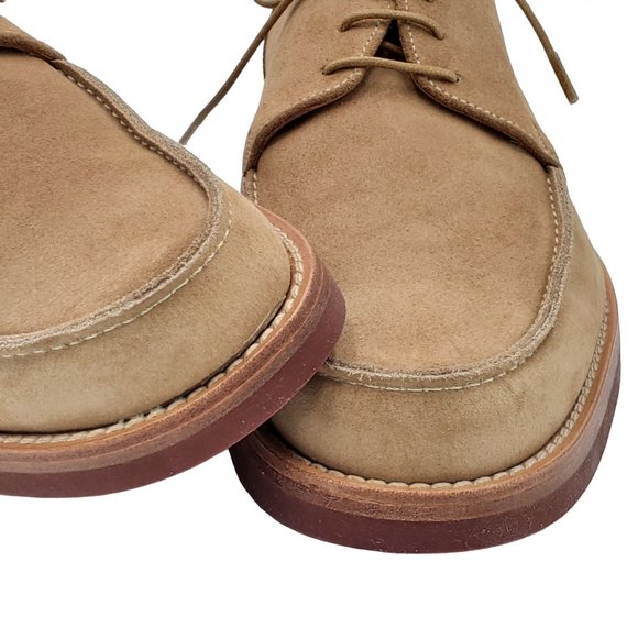 NEW To Boot New York Adam Derrick Italy Men 8 Tan Brown Suede Dress Shoe Oxfords - Picture 6 of 15